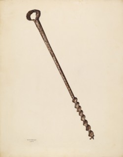 Ship Builder's Auger, 1938. Creator: Erwin Stenzel.