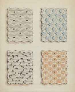 Fabric Swatches, 1935/1942. Creator: Robert Stewart.
