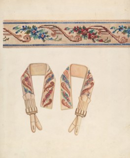 Suspenders, c. 1935. Creator: Ella Josephine Sterling.