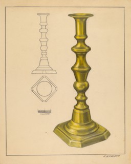 Candlestick, c. 1936. Creator: Jack Staloff.