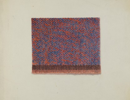Shaker Chair Seat Covering, c. 1936. Creator: Alice Stearns.