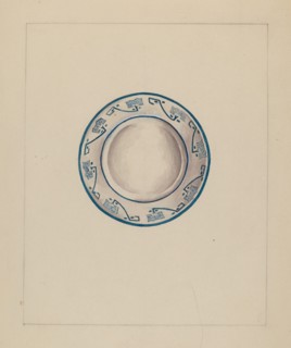 Cup Plate, c. 1936. Creator: Florence Stevenson.