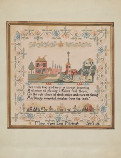 Sampler, c. 1936. Creator: Robert Stewart.