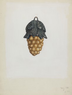 Bunch of Grapes, c. 1937. Creator: Alice Stearns.