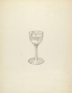 Wine Glass, c. 1937. Creator: Isidore Steinberg.