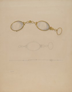 Lorgnette, c. 1937. Creator: Isidore Steinberg.