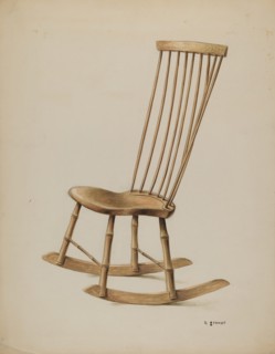 Rocker, c. 1937. Creator: Robert Stewart.