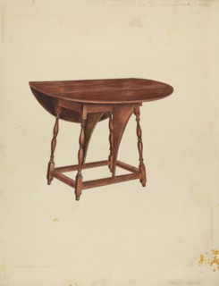 Butterfly Table, c. 1940. Creator: Charles Squires.