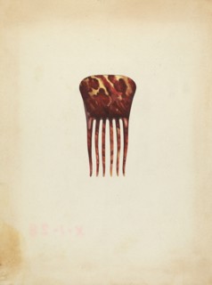 Comb, c. 1940. Creator: Isidore Steinberg.