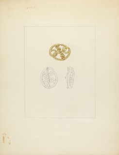 Gold Brooch, c. 1940. Creator: Isidore Steinberg.