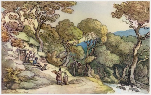 Country Scene in Cumberland, 1805. Creator: Thomas Rowlandson.
