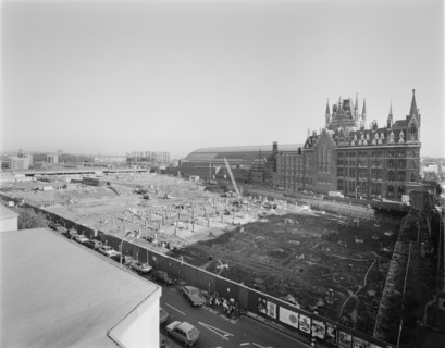 British Library, Euston Road, St Pancras, Camden, London, 26/10/1984. Creator: John Laing plc.