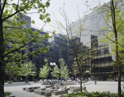 Finsbury Avenue Square, City of London, 12/05/1988. Creator: John Laing plc.