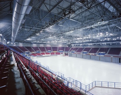 National Indoor Arena, King Edwards Road, Birmingham, 26/07/1991. Creator: John Laing plc.