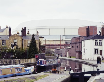 National Indoor Arena, King Edwards Road, Birmingham, 01/05/1991. Creator: John Laing plc.