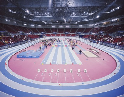 National Indoor Arena, King Edwards Road, Birmingham, 02/11/1992. Creator: John Laing plc.