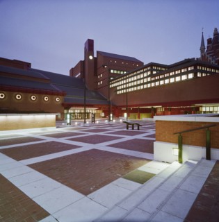 British Library, Euston Road, St Pancras, Camden, London, 15/02/1996. Creator: John Laing plc.