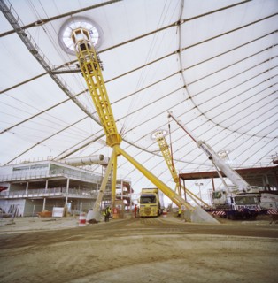 Millennium Dome, Drawdock Road, Greenwich, London, 28/01/1999. Creator: John Laing plc.