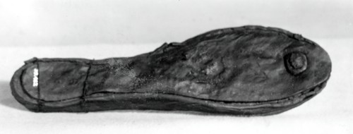 Sole of a Clog, England, 16th century.
