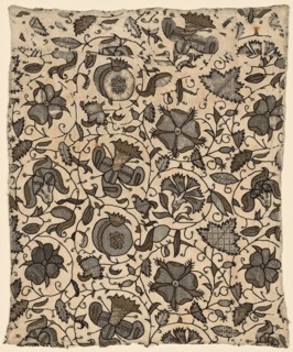 Cushion Cover (Made from a Woman's Dress), England, late 16th century.
