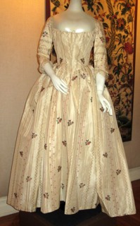 Overgown and Petticoat (Robe à l'anglaise), England, 1765/85.