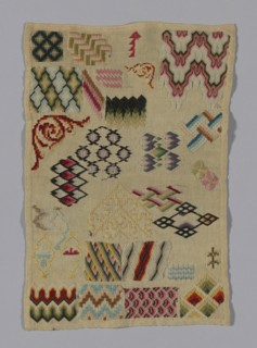 Sampler, France, 18th/19th century.