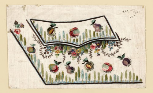 Salesman's Sample (Waistcoat Pocket), France, 1780/90.