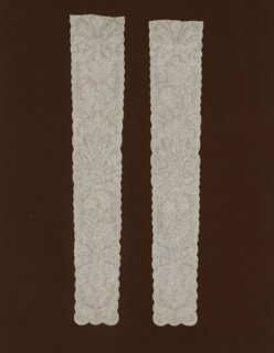 Pair of Lappets, France, Late 1720s.