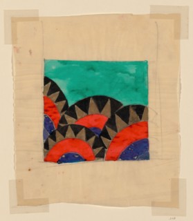 Design for a Textile or Wallpaper, Austria.