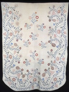 Bedcover, New York, 1775/1800.