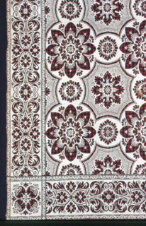 Coverlet, New York, 1840/50.