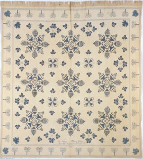 Bedcover, New York, 1854.