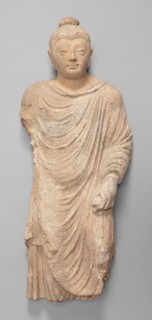 Walking Buddha, Kushan period, 3rd/4th century.