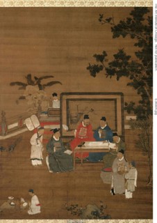 Calligraphy, probably from the set "The Four Accomplishments", Ming dynasty (1368-1644), late 16th/early 17th century.