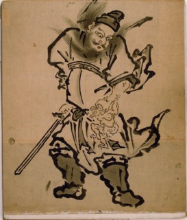 Shôki the Demon Queller, from an album of paintings of Shôki, Edo period (1615-1868), Edo period, 18th century.