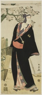 The Actor Ichikawa Komazo III as Sukeroku, 1793 or 1797 (?). Attributed to Katsukawa Shun'ei.
