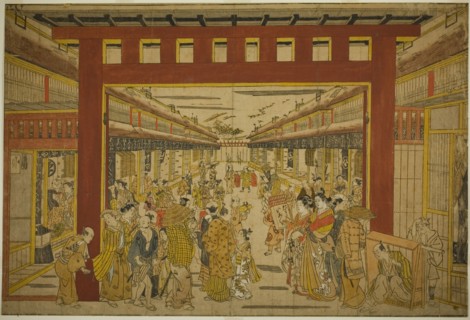 Nakanocho in the Yoshiwara, n.d.