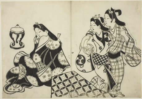 Lovers Leaving a Room, c. 1684/98. Attributed to Sugimura Jihei.