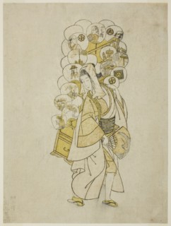 The Fan Peddler, 1765. Attributed to Suzuki Harunobu.