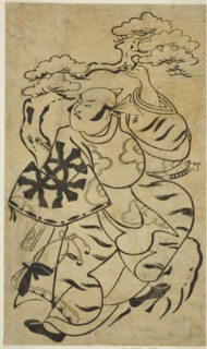The Actor Nakamura Denkuro I, c. 1700. Attributed to Torii Kiyonobu I.
