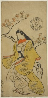 The Actor Hanaoka Miyako, c. 1700. Attributed to Torii Kiyonobu I.