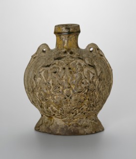 Pilgrim Flask (Bian Hu), Sui (581-618) or early Tang dynasty (618-907), c. late 6th/7th century.