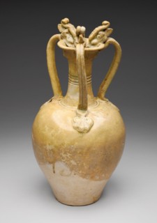 Amphora with Three Dragon-Shaped Handles, Tang dynasty (618-907), 8th century.