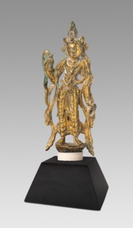 Bodhisattva in "Thrice Bent" Pose (Tribhanga), Sui or early Tang dynasty, early 7th century.