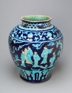 Jar with Scholars in Garden, Ming dynasty (1368-1644), 16th century.