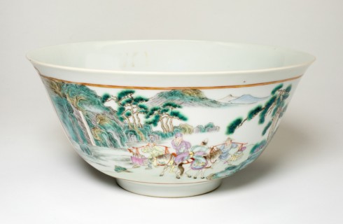 Famille-Rose Bowl, Qing dynasty (1644-1911), 19th century.