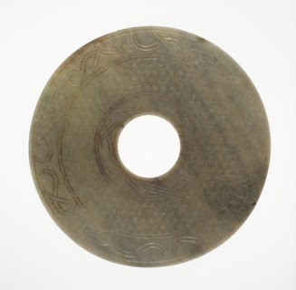 Disc (bi), Eastern Zhou period or Western Han dynasty, 3rd/2nd century B.C.