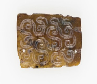 Plaque with Interlinked Scrolls, Eastern Zhou dynasty, (c. 770-256 B.C.), 7th century B.C.