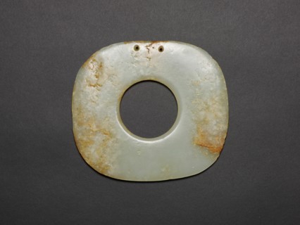 Squarish Disk with Rounded Corners, Neolithic period, Hongshan culture, c. 3000 B.C.
