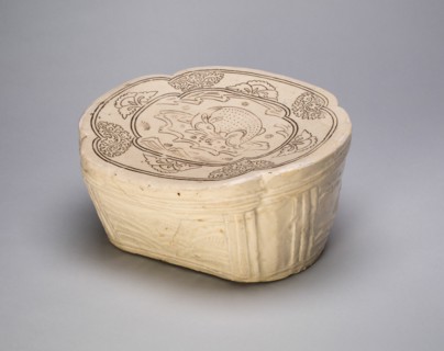 Lobed Pillow with Deer, Northern Song dynasty (960-1127), late 11th/early 12th century.